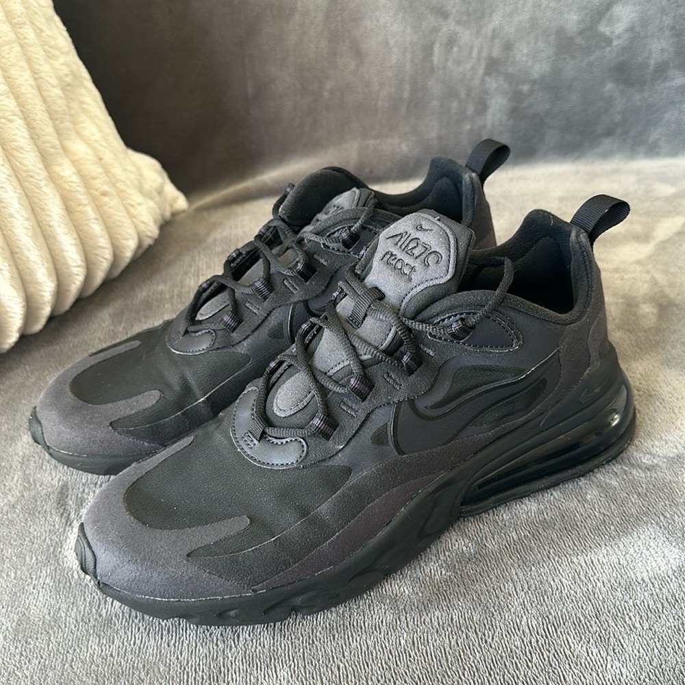 USED Nike Airmax React 270 Black US men’s size 9